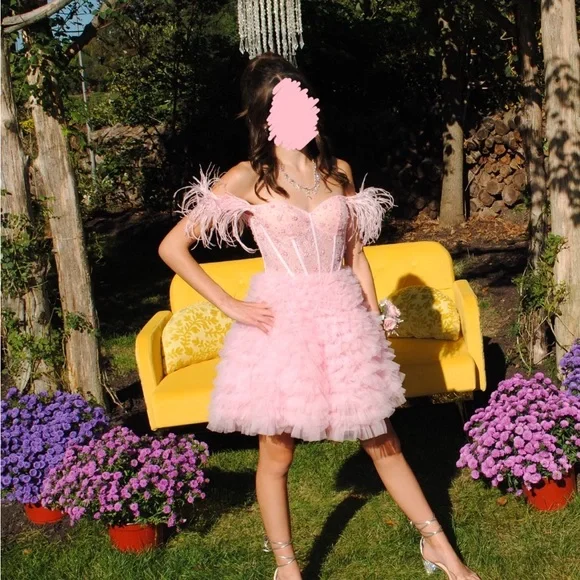 open lace back dress Ava Presley 28202 - Short Sheath Dress main image 1